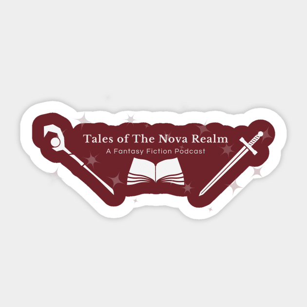 Tales of The Nova Realm - Grayscale Sticker by Tales of The Nova Realm